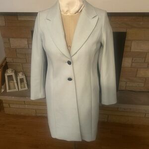 Elegant Women's Light Blue Coat